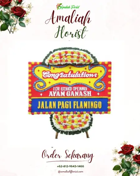 Sewa Papan Bunga Garden Wedding Puncak
